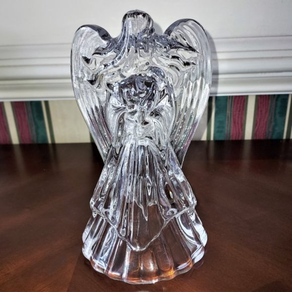 Vintage DePlomb Crystal Angel Candle Holders Set of 2 - Picture 11 of 15